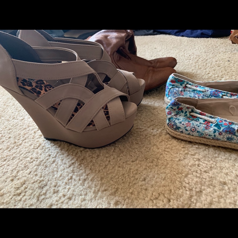 Shoes (boots , flats , high heels)